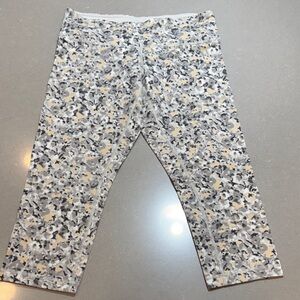 lululemon athletica Gray and Cream Patterned Leggings